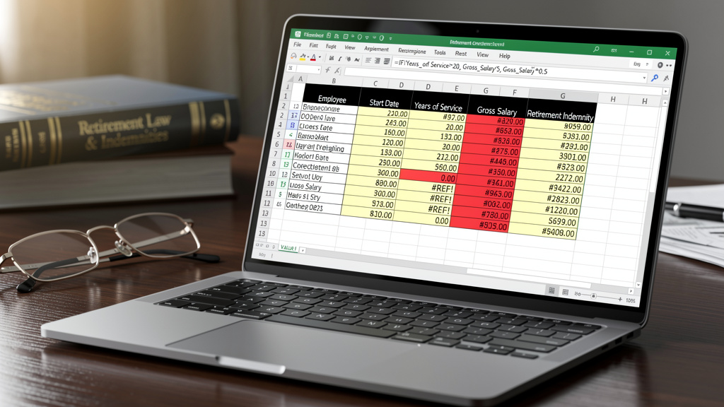 Les 5 erreurs fatales dans le tableau Excel pour votre calcul indemnité départ retraite